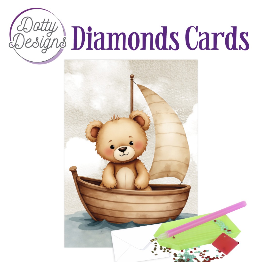 Dotty Designs Diamond Cards - Teddy 2 Dotty Designs Diamond Cards - Teddy 2