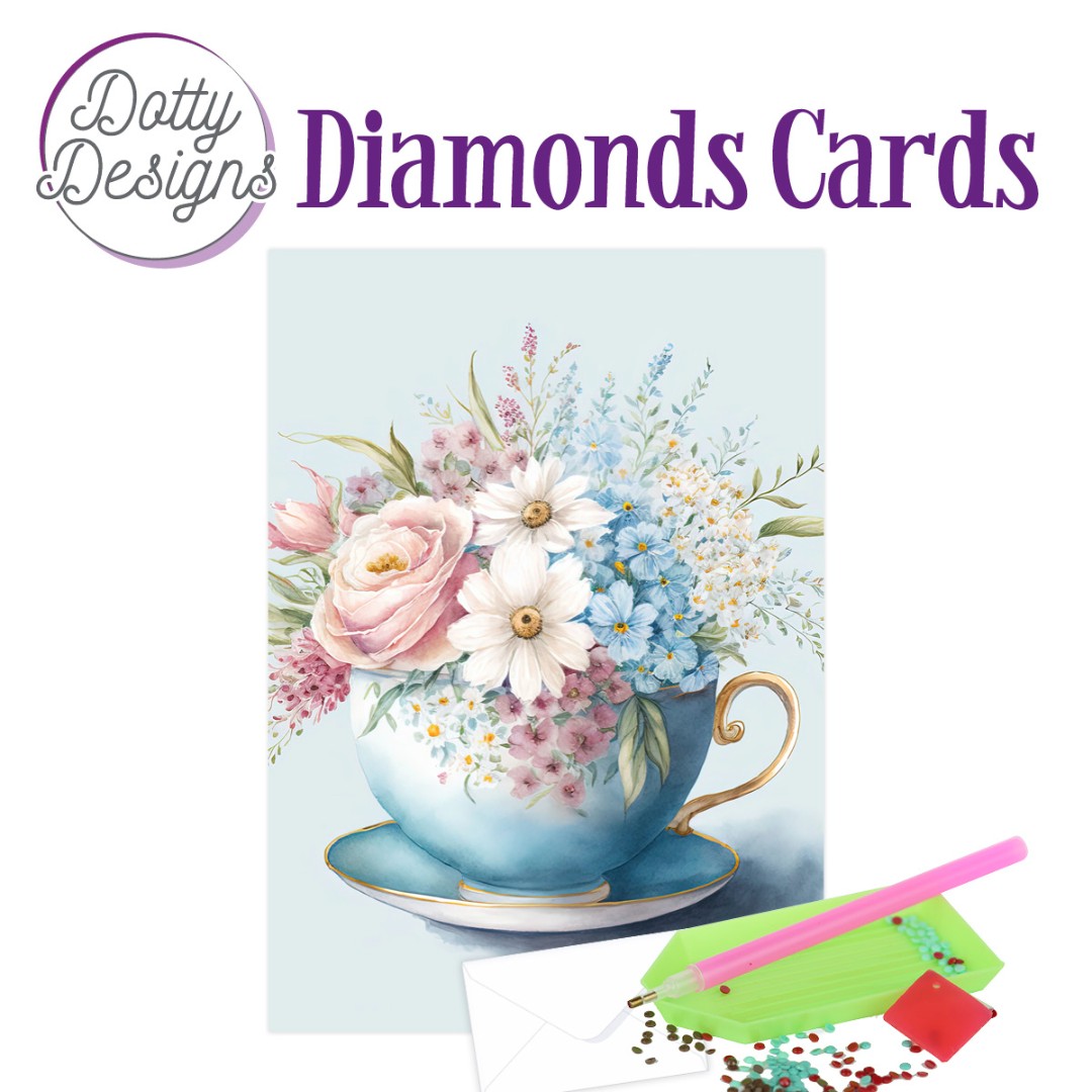 Doty Designs Diamond Cards - Cup of Blooms 2 Doty Designs Diamond Cards - Cup of Blooms 2