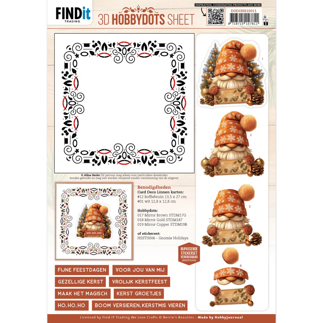 3D Hobbydots Sheet - Berries Beauties - Gnomie Holidays 1 3D Hobbydots Sheet - Berries Beauties - Gnomie Holidays 1