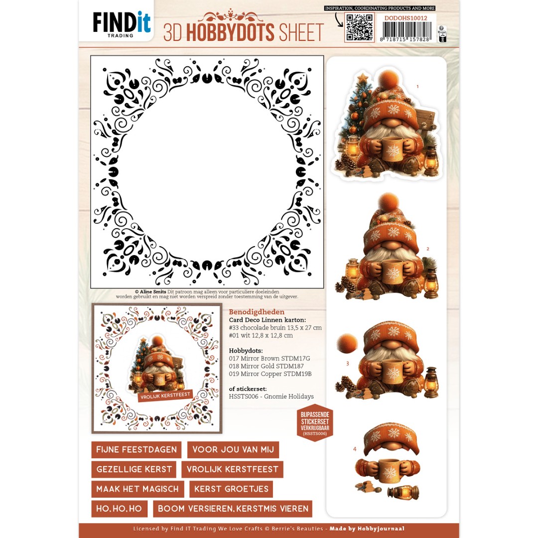3D Hobbydots Sheet - Berries Beauties - Gnomie Holidays 2 3D Hobbydots Sheet - Berries Beauties - Gnomie Holidays 2