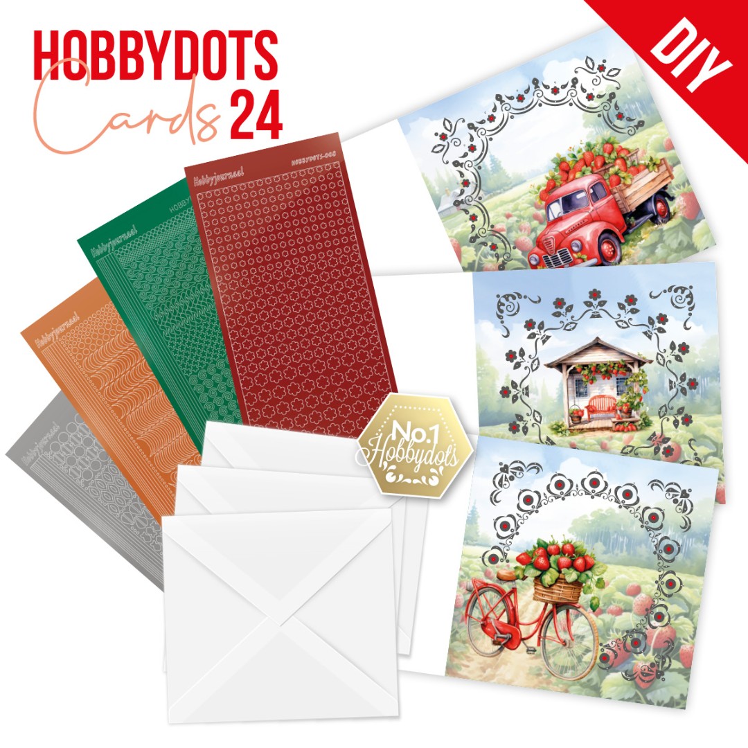 Dot and Do Cards 24 - Berries Beauties - Strawberries Dot and Do Cards 24 - Berries Beauties - Strawberries