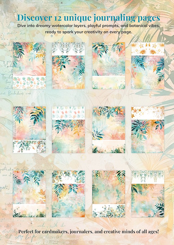 Dear Paper - A Card and Art Journaling Serie  - Backgrounds - Giraffe