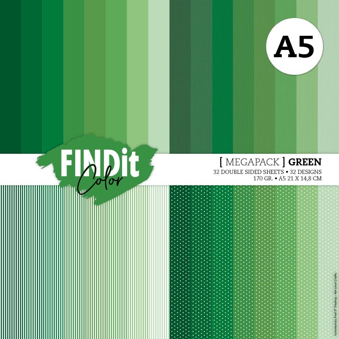 Findit Color - Megapack - Christmas Green - A5 Findit Color - Megapack - Christmas Green - A5
