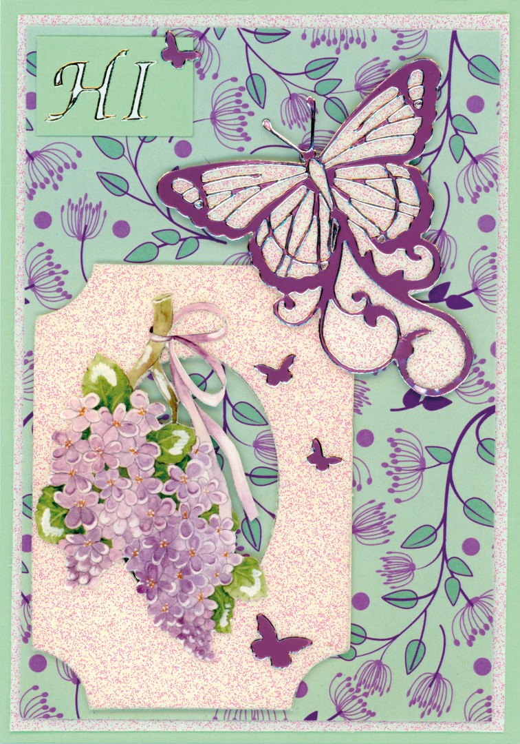 3D Push out Sheet - Precious Marieke - Purple Blossom - Lilac