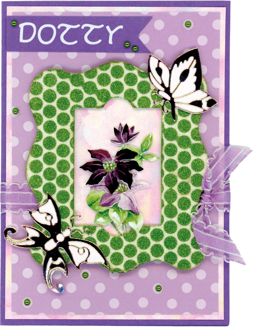 3D Push out Sheet - Precious Marieke - Purple Blossom - Purple