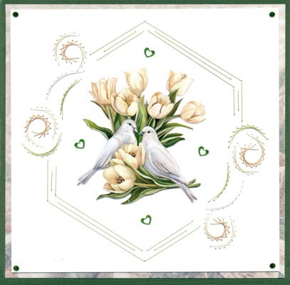 3D Push out Sheet - Amy Design - Tulip Dreams - Romantic Tulips