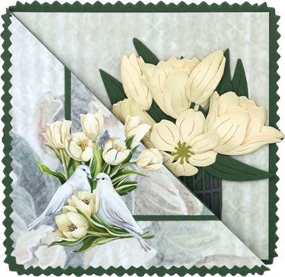 3D Cutting Sheet - Amy Design - Tulip Dreams - Romantic Tulips