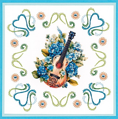 3D Pushout Sheet - Berries Beauties - Blue Meadow - Music