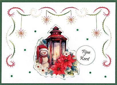3D Pushout Sheet - Yvonne Ceations - Floral Christmas- Floral Lantern