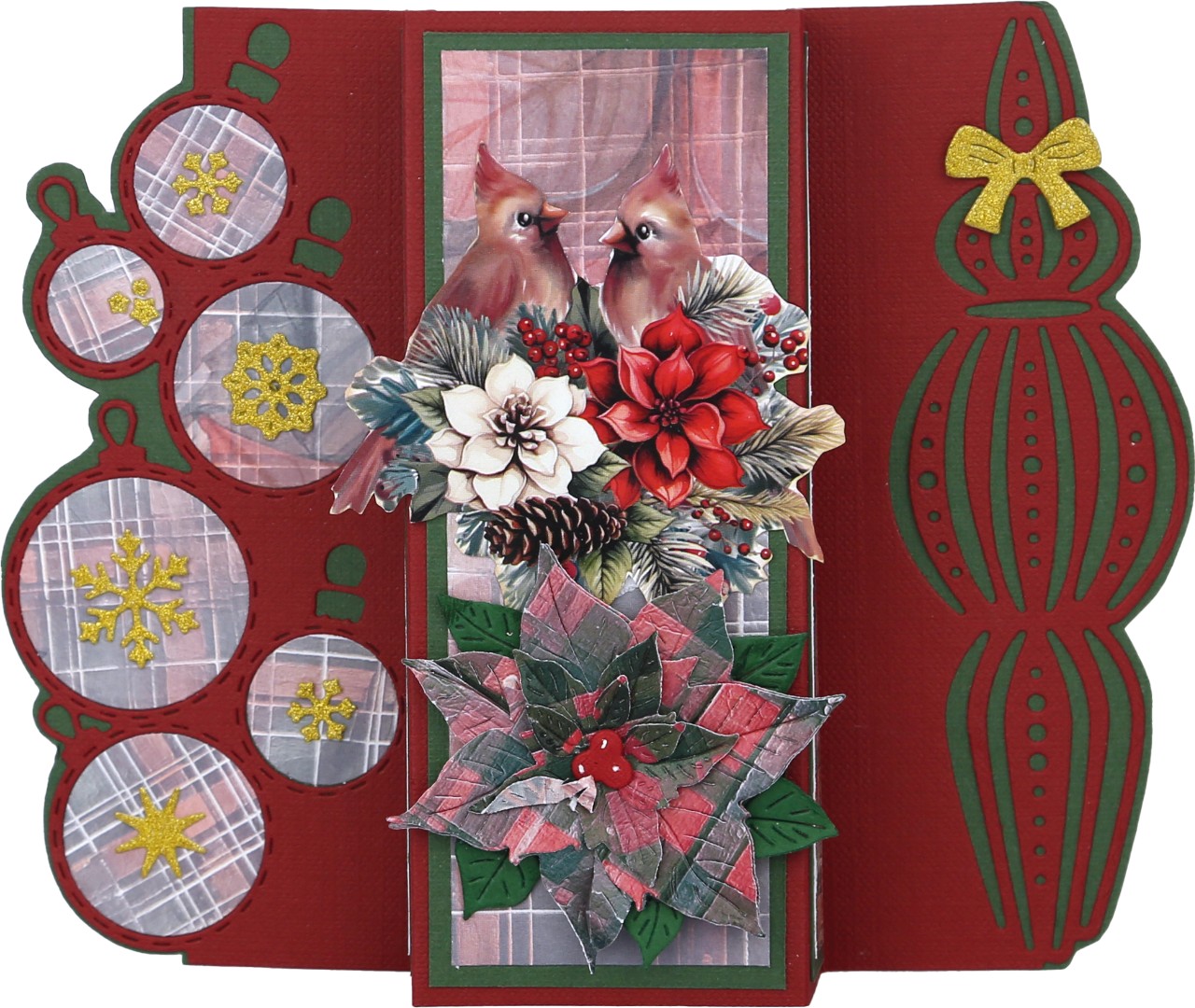 Dies - Yvonne Ceations - Floral Christmas- Bauble Borders