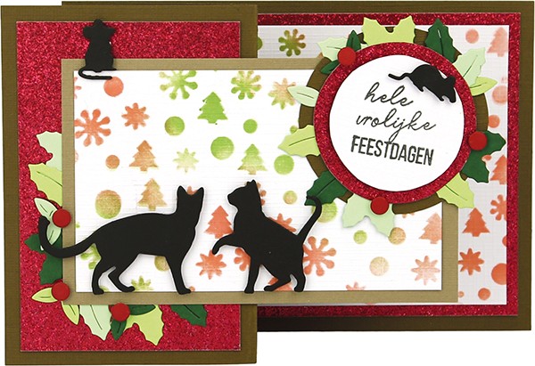 Paperpack - Berries Beauties - A Very Furry Christmas 20 x 20 cm