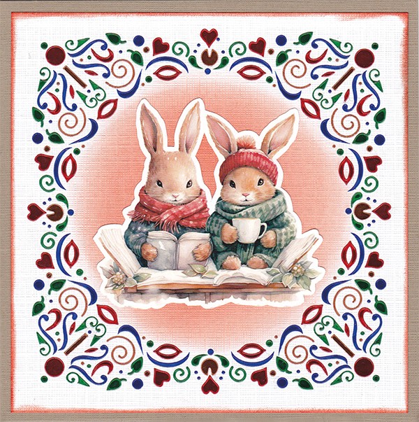 3D Cutting Sheet - Berries Beauties - Winter Bunnies - Mini