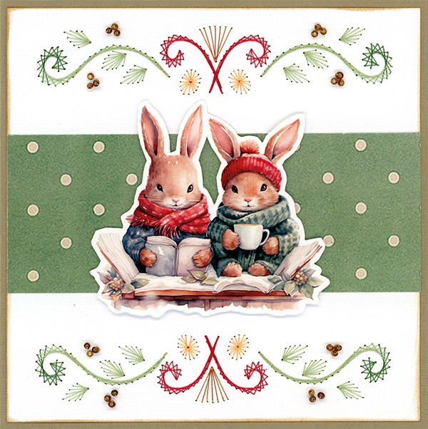 3D Cutting Sheet - Berries Beauties - Winter Bunnies - Mini