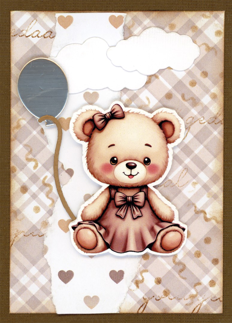 Paperpack - Berries Beauties - Teddy 20 x 20 cm