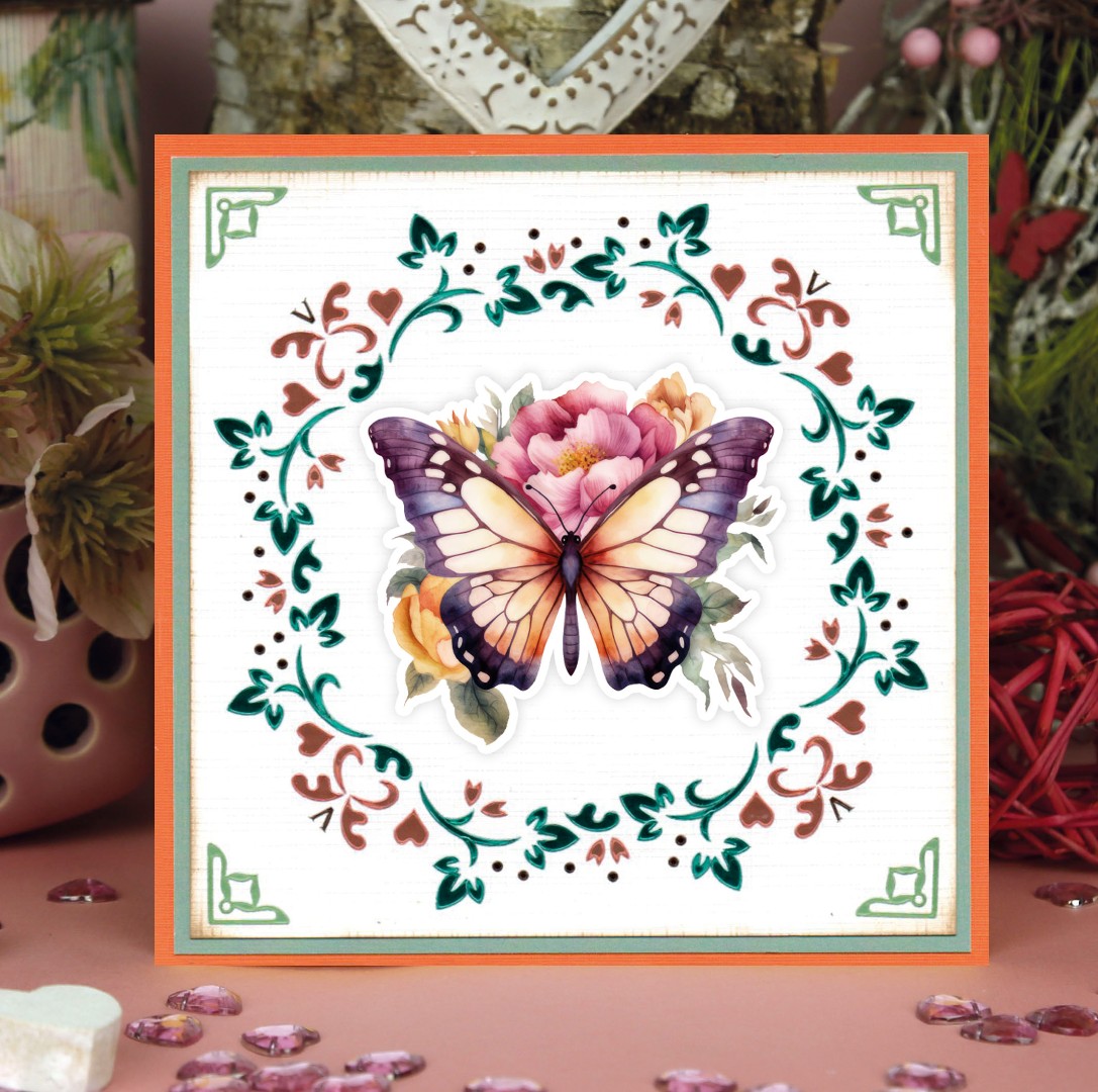 3D Cutting Sheet - Berries Beauties - Flutter Flair - Orange Flutters