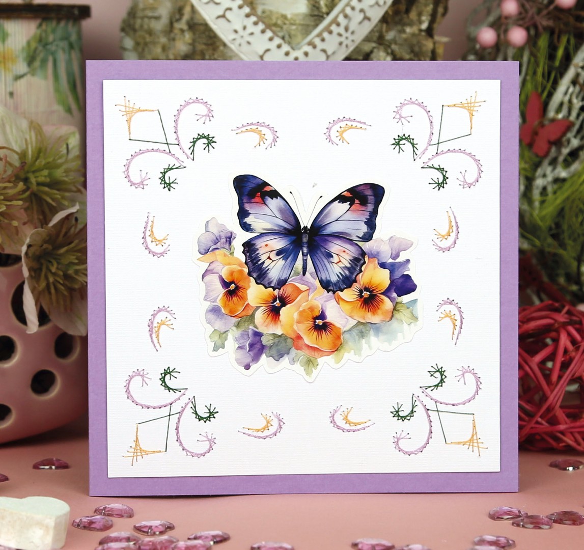 3D Cutting Sheet - Berries Beauties - Flutter Flair - Pink Flutters