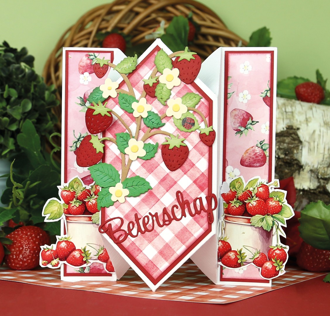 Paperpack - Berries Beauties - Sweet Strawberries 20 x 20 cm