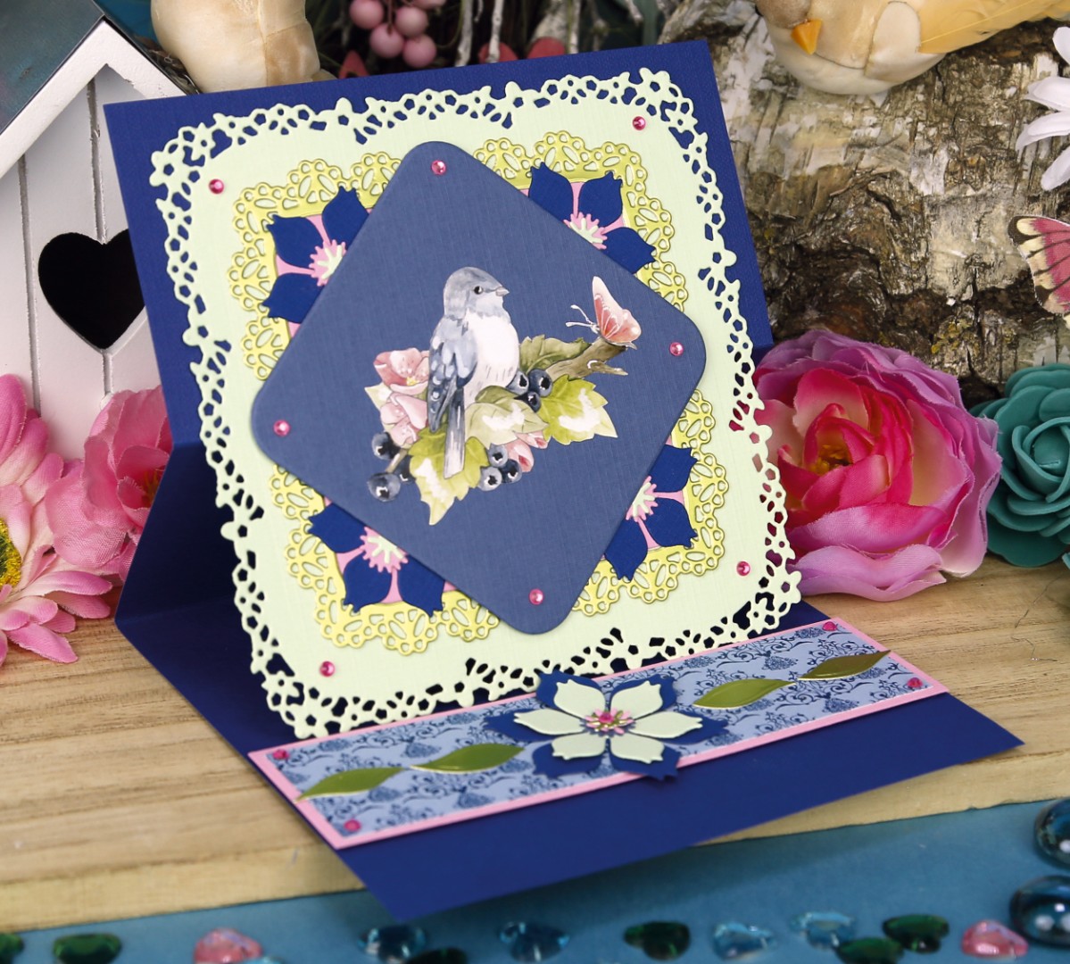 3D Cutting Sheet - Precious Marieke- Navy Elegance - Mini