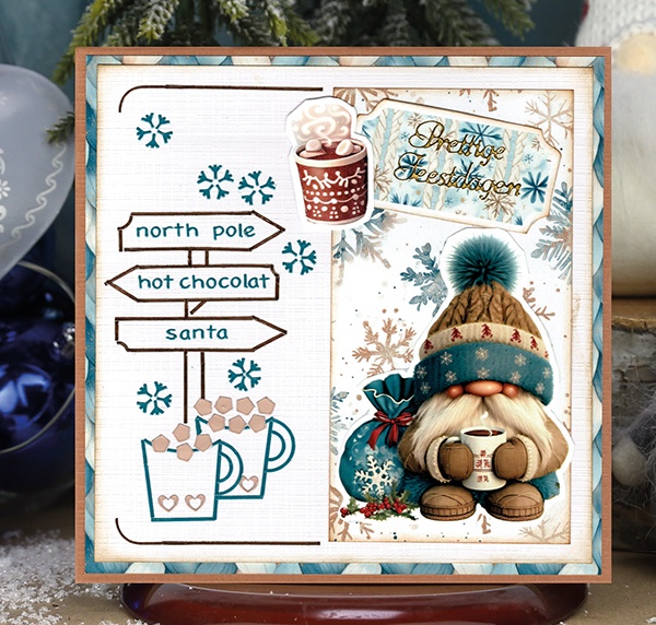 3D Pushout Sheet - Berries Beauties - Gnomie Holidays - Navy