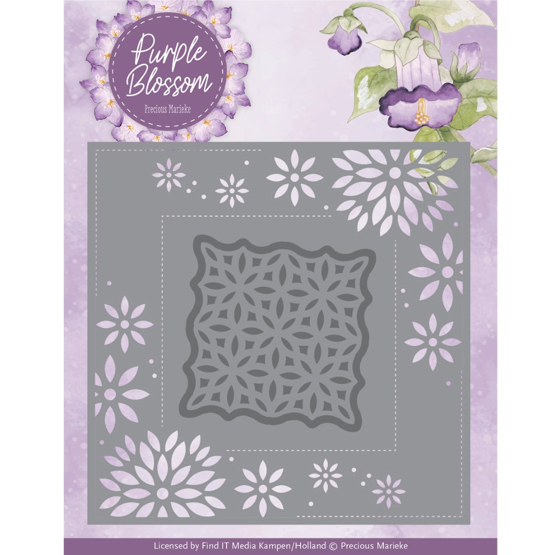 Dies - Precious Marieke - Purple Blossom - Blossom Frame Dies - Precious Marieke - Purple Blossom - Blossom Frame