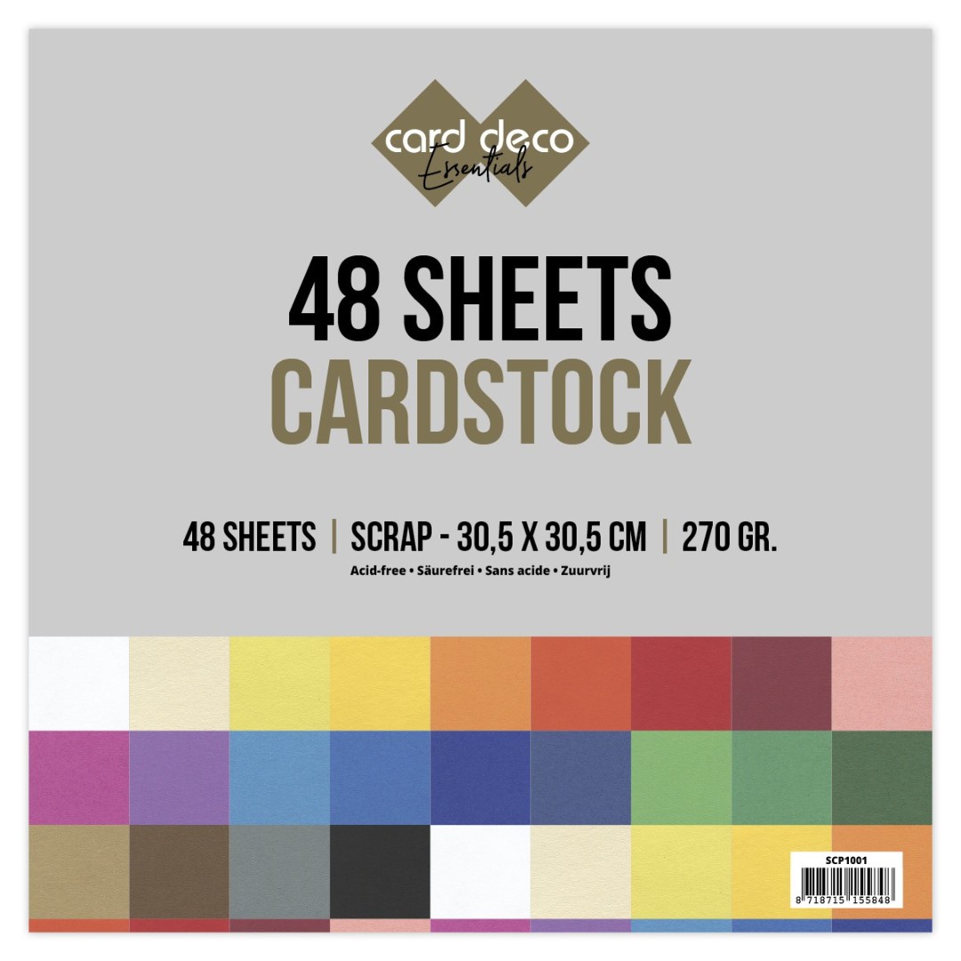 Jumbo glad kartonpakket - Card Deco - SC - 48 Sheets Jumbo glad kartonpakket - Card Deco - SC - 48 Sheets