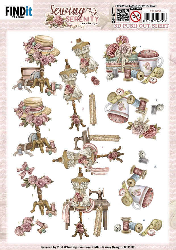 3D Push out Sheet - Amy Design - Sewing Serenity - Mannequin