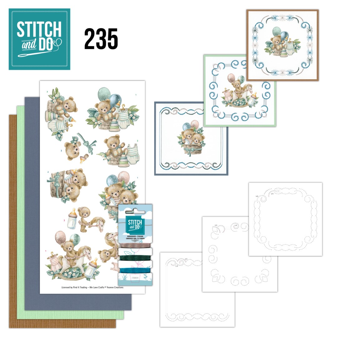 Stitch and Do 235 - Yvonne Creations - Cute Bears Stitch and Do 235 - Yvonne Creations - Cute Bears