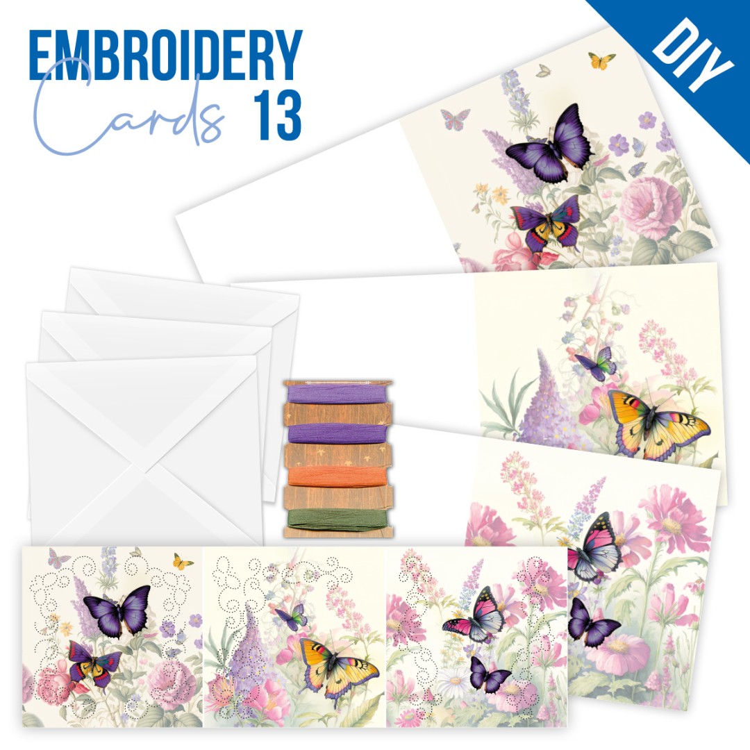 Stitch and Do Cards 13 - Berries Beauties - Butterflies Stitch and Do Cards 13 - Berries Beauties - Butterflies