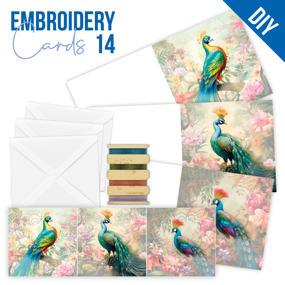 Stitch and Do Cards 14 - Berries Beauties - Peacock Stitch and Do Cards 14 - Berries Beauties - Peacock