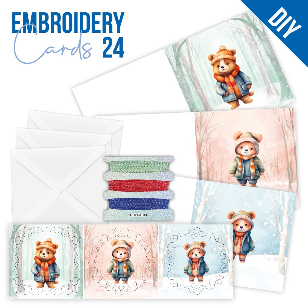 Stitch and Do Cards 24 - Berries Beauties - O Bear Stitch and Do Cards 24 - Berries Beauties - O Bear