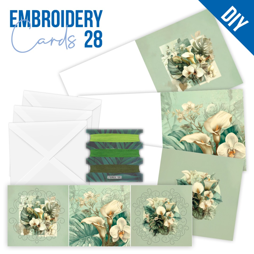 Stitch and Do Cards 28 - Berries Beauties - Touch of Green Stitch and Do Cards 28 - Berries Beauties - Touch of Green