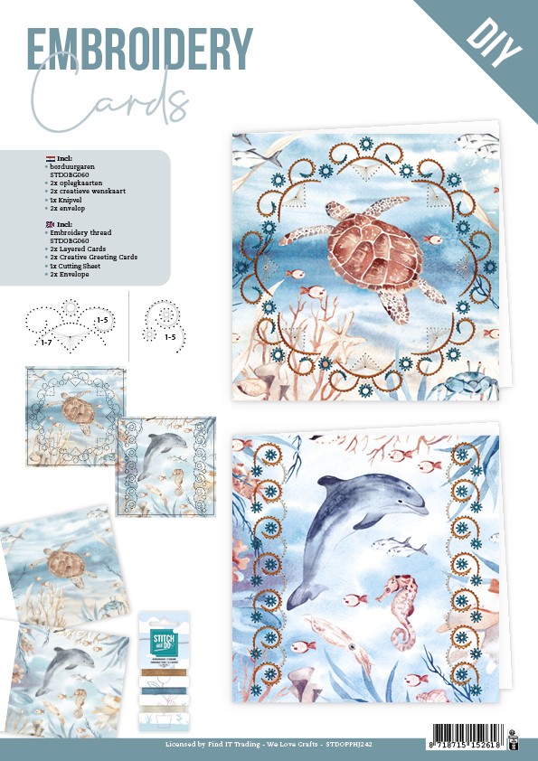 Stitch and Do Cards - HJ 242 Set