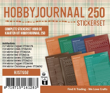 Stickerset Hobbyjournaal 250