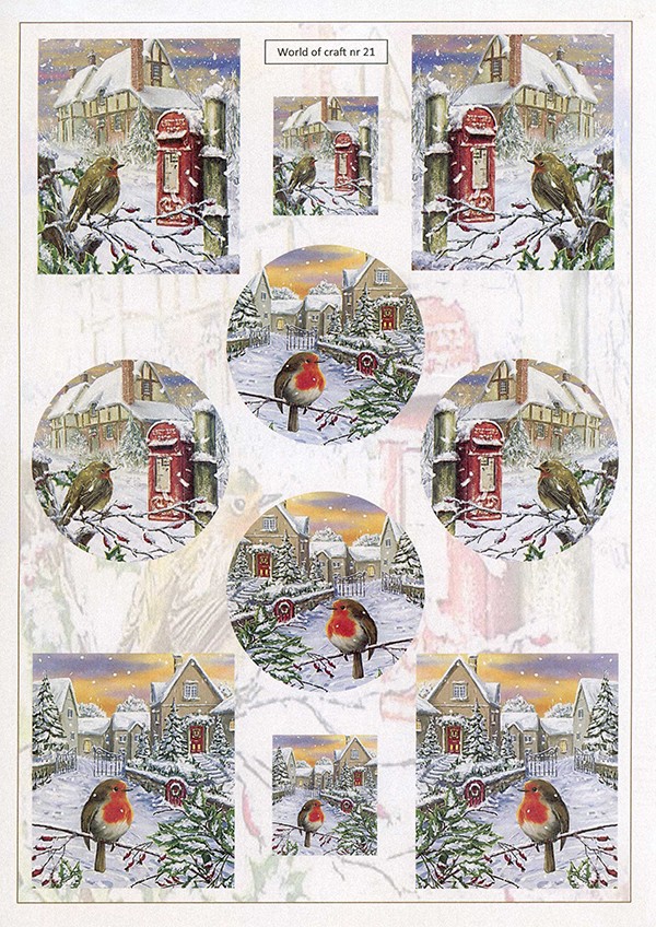 Cutting Sheet - WOC - nr 21 - Winter Post