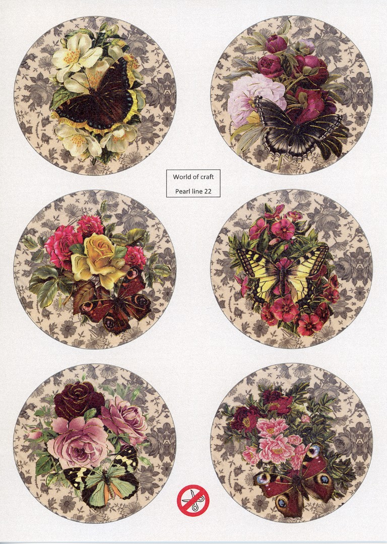 Scenery Parelmoer - WOC - nr22 - Butterflies - Round