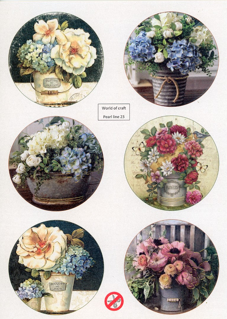 Scenery Parelmoer - WOC - nr23 - Flowers - Round