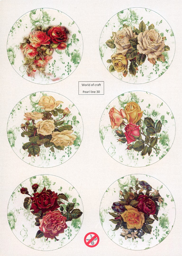 Scenery Parelmoer - WOC - nr30 - Flowers - Round