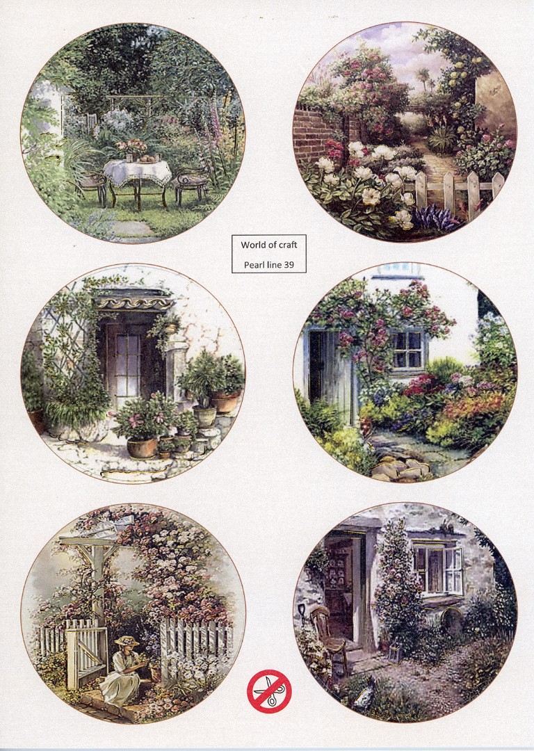 Scenery Parelmoer - WOC - nr39 - Flowers - Round