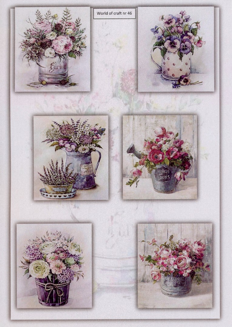 Cutting Sheet - WOC - nr 46 - Flower Cans