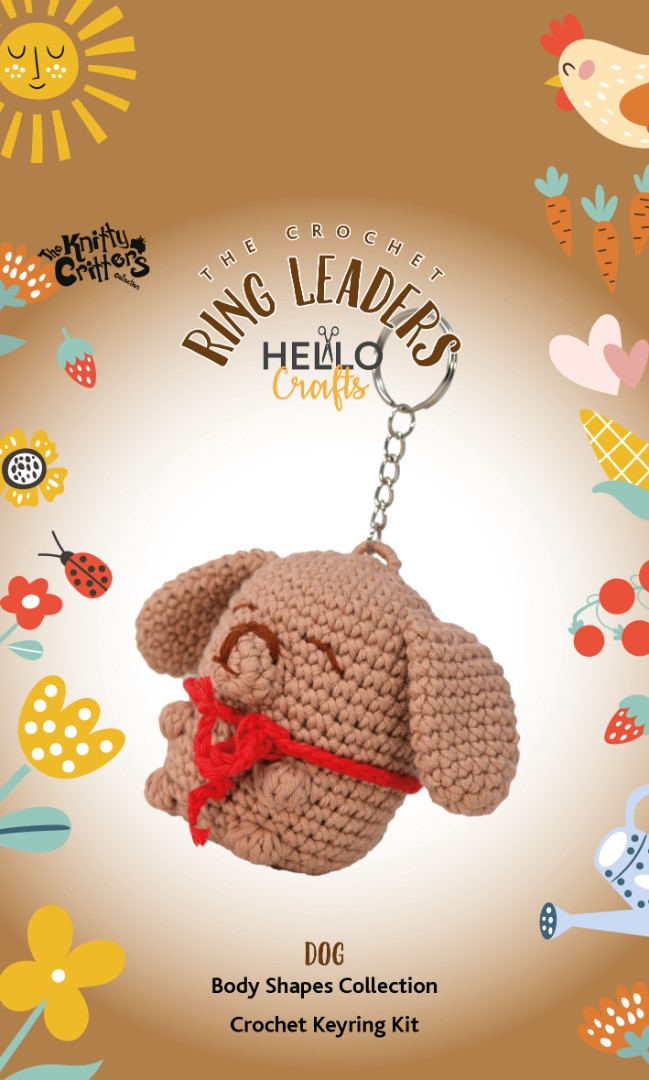 The Knitty Critters Keyring Dog