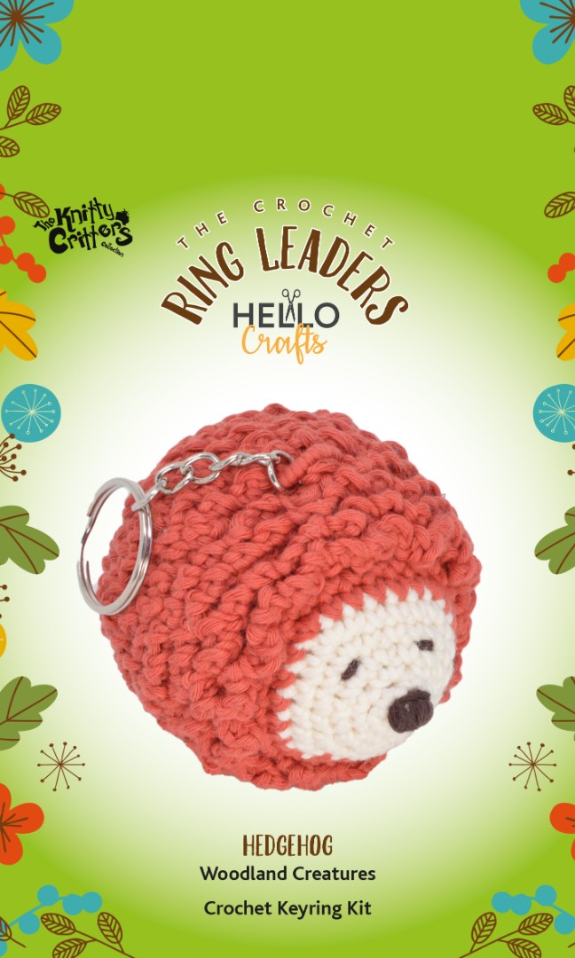 The Knitty Critters Keyring Hedgehog The Knitty Critters Keyring Hedgehog