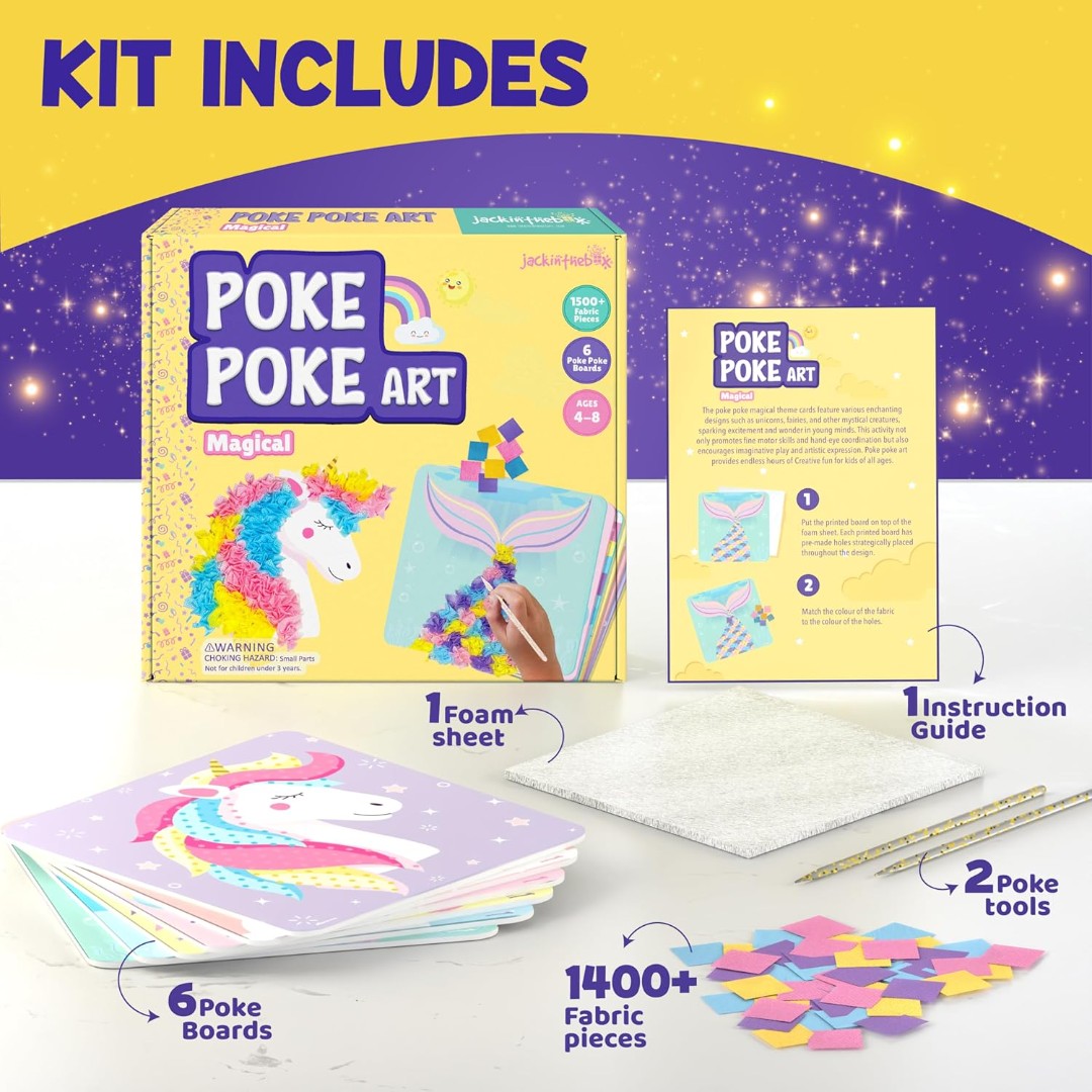 Kids Poke Poke Art - Magical 