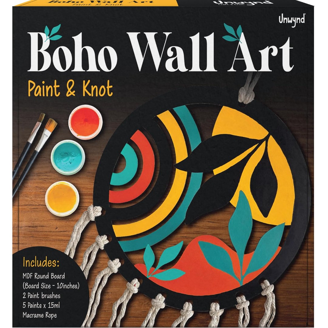 Boho Wall Art - Paint & Knot