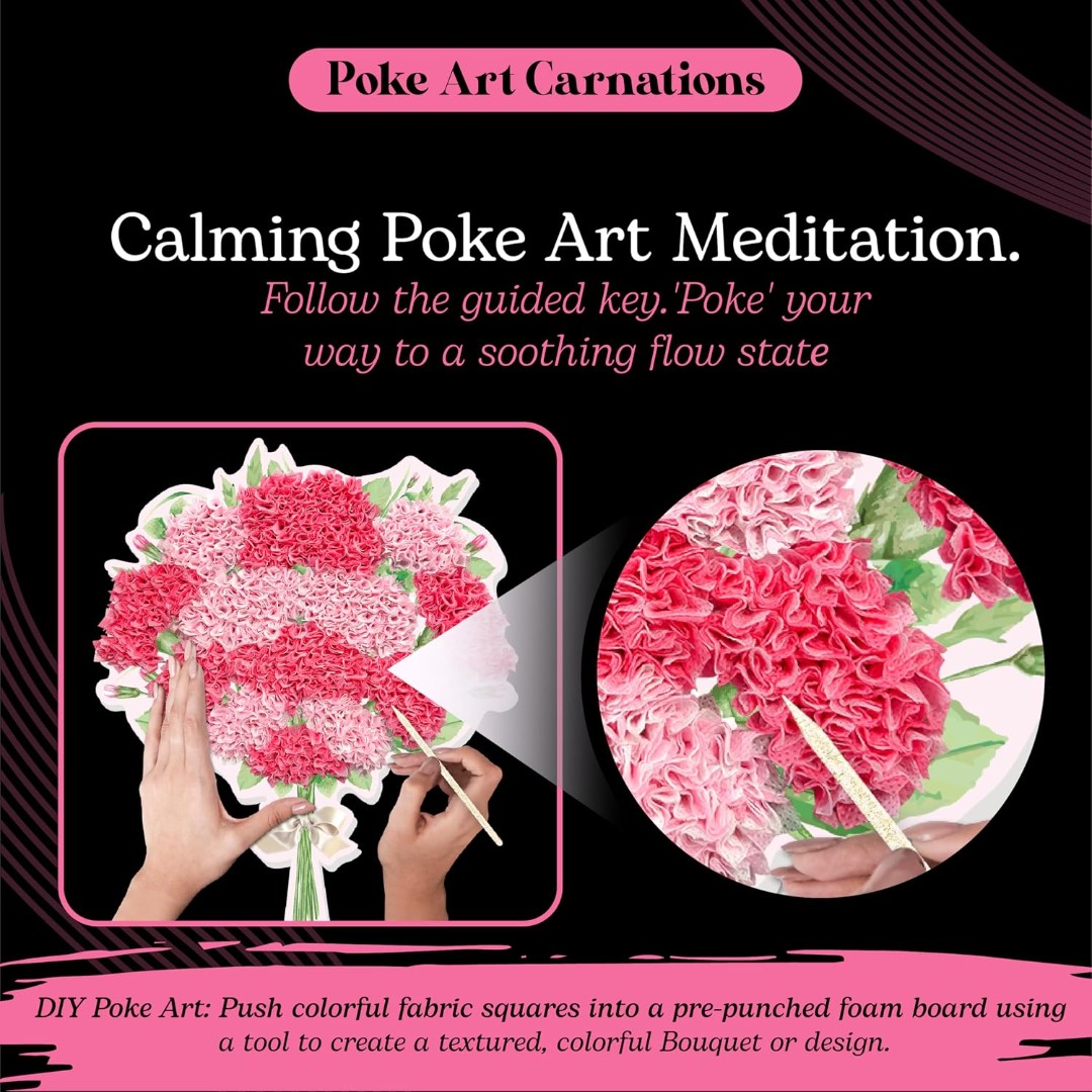 Poke Art carnations Flower