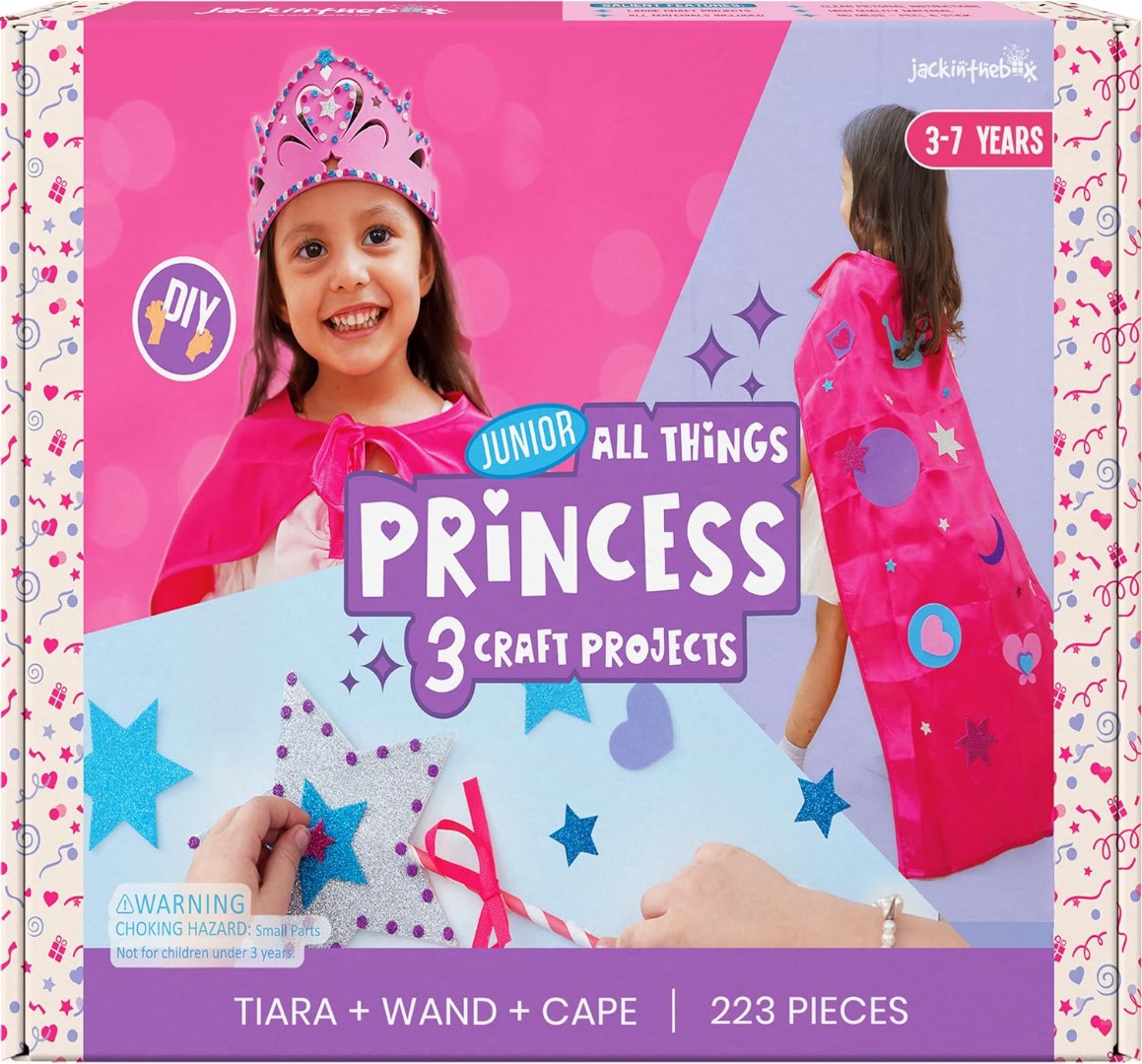 Junior All Things Princess 3-in-1 Craft Kit