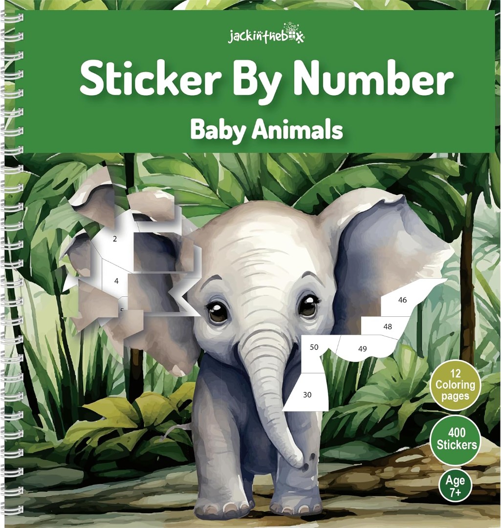Sticker By Number  - Kids - Baby Animals