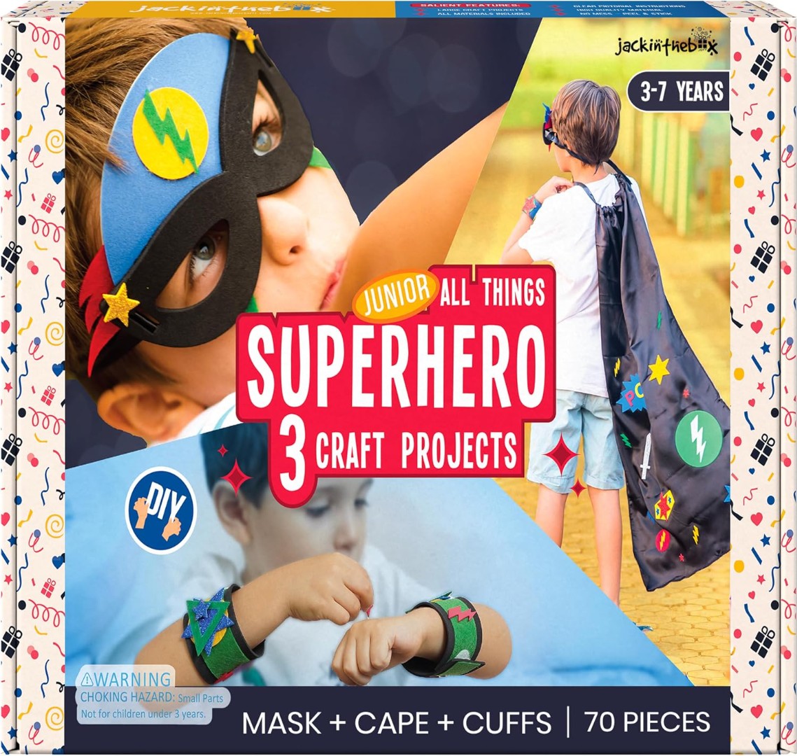 All Things Superhero 3-in-1 Craft Kit