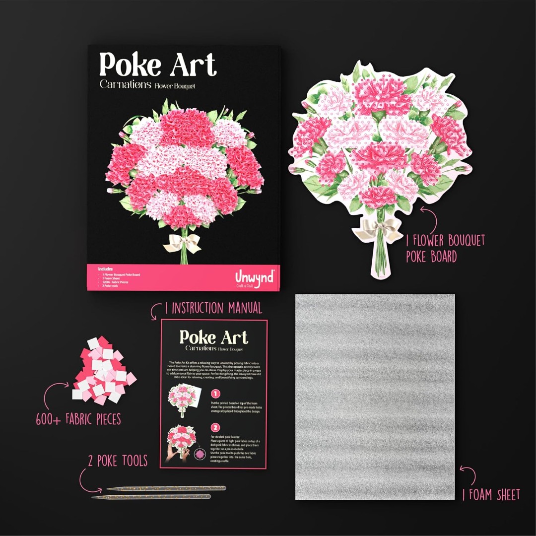 Poke Art carnations Flower