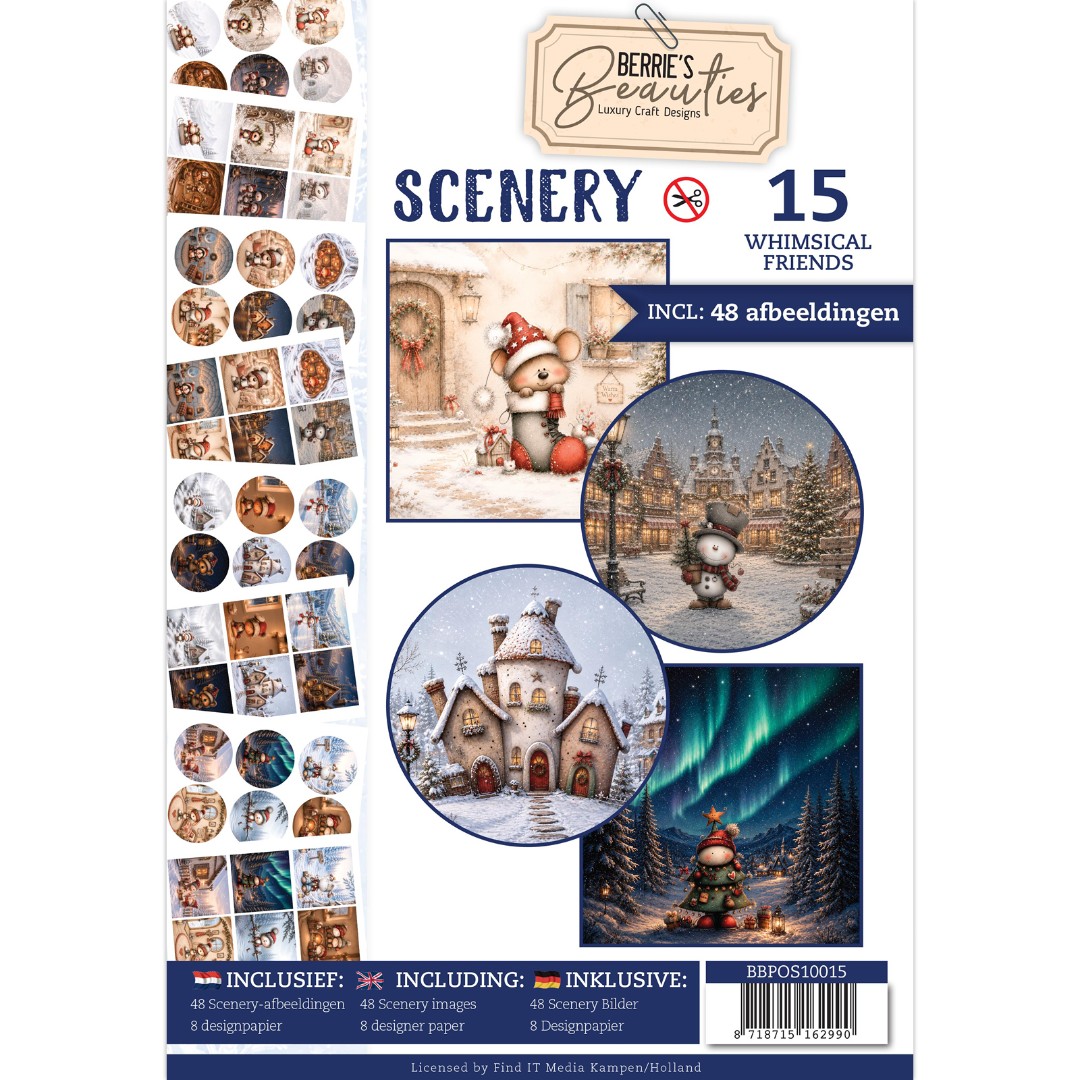 Push-Out Book Scenery 15 - Whimsical Friends