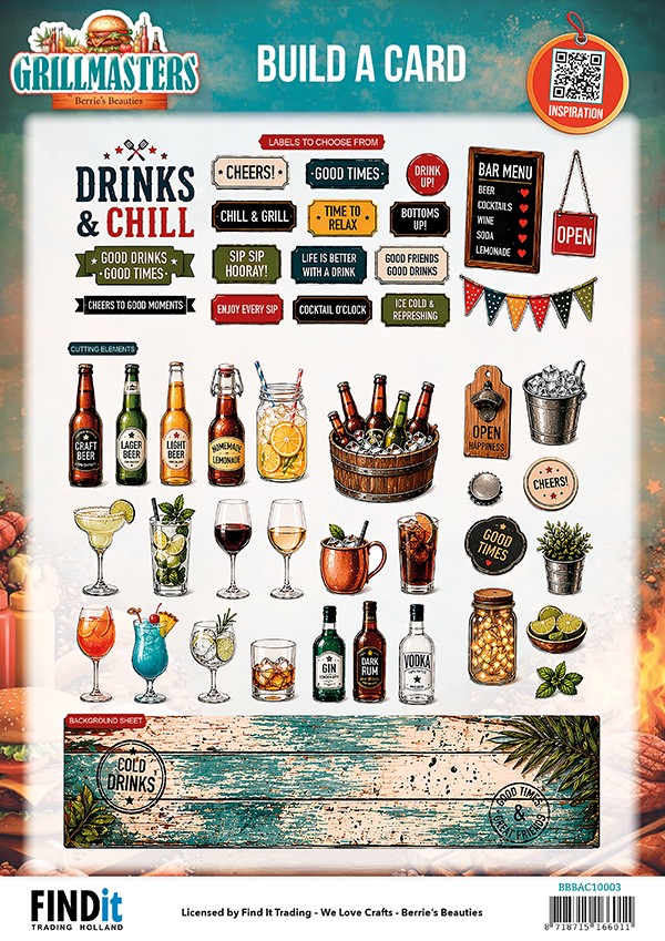 Berrie's Beauties- Build A Card - Grillmasters - Drink's & Chill Berrie's Beauties- Build A Card - Grillmasters - Drink's & Chill